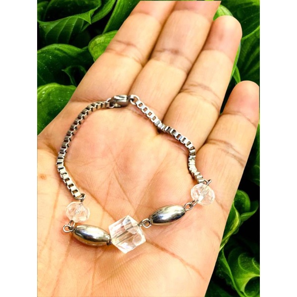 gelang wanita titanium anti luntur//gelang titanium