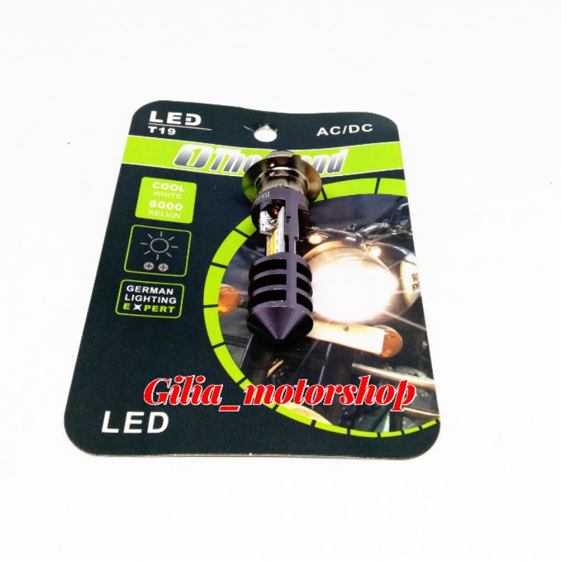 Lampu LED Motor Depan 2 sisi Bebek Matic 1thousand AC DC 12titik