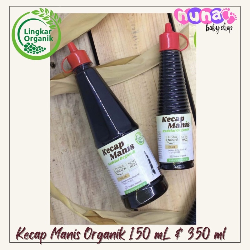 

Lingkar Organik Kecap Manis Organic Non MSG 150ml 350 ml