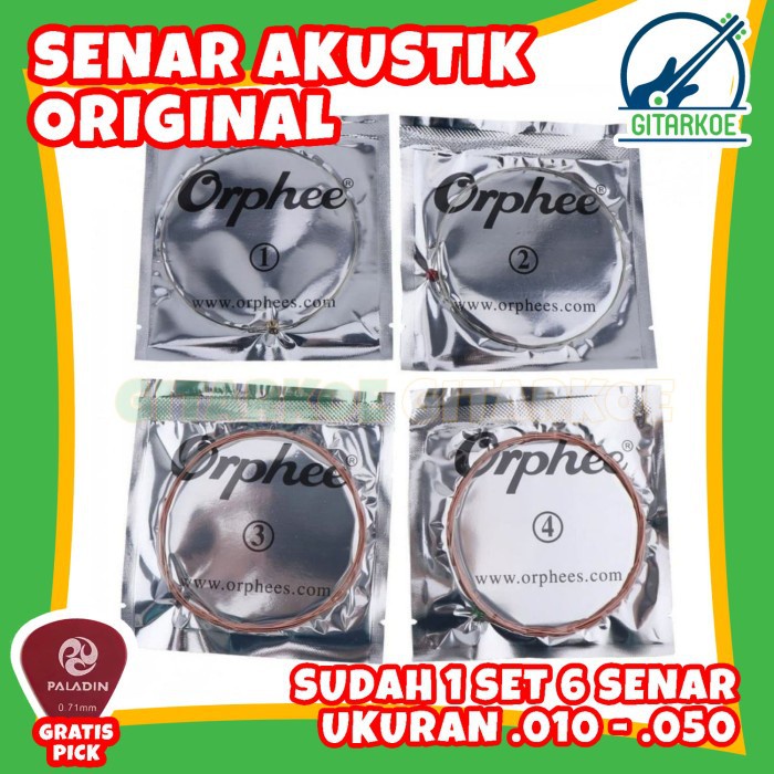 Senar Gitar Akustik Original .010-.050 Professional RA-37H Orphee SA37