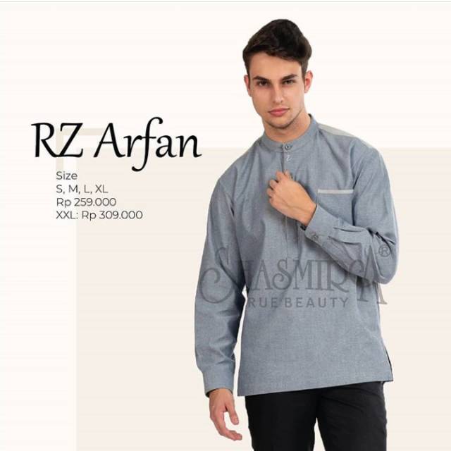 ATASAN MUSLIM PRIA / BAJU KOKO TERBARU / RZ arfan by rozak shasmira