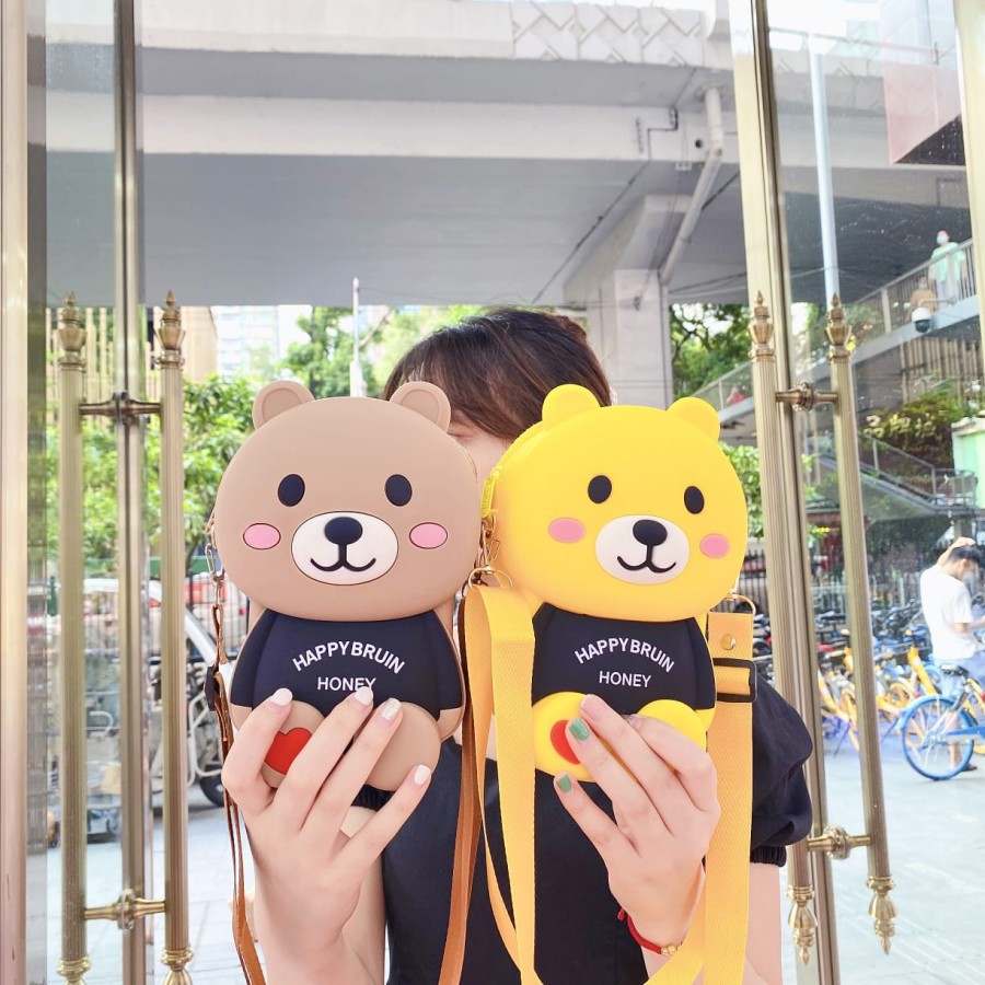 Tas selempang lucu dan Murah Happy Bruin Honey