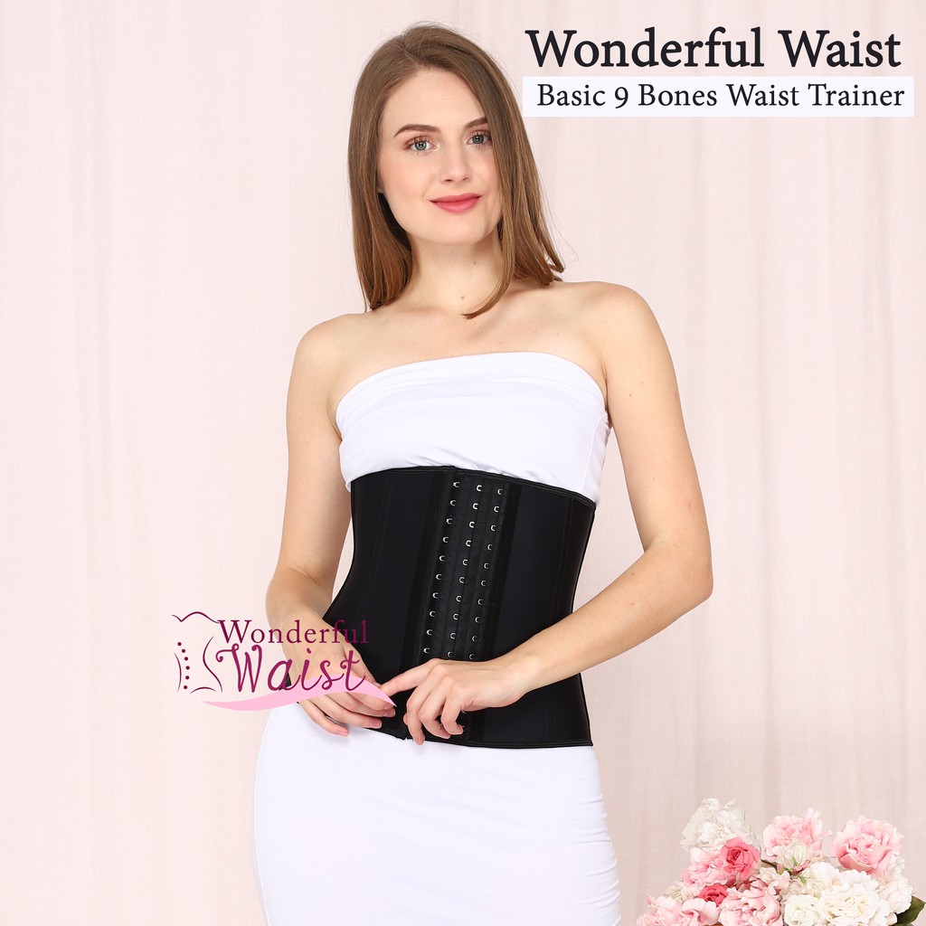 Basic korset 9 tulang / korset melahirkan / korset perut / korset pinggang / 9 steel bones corset