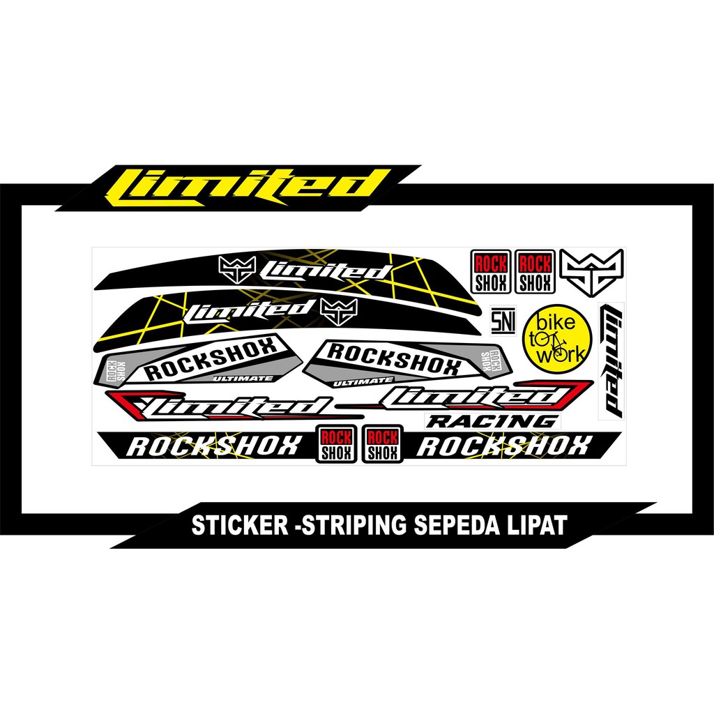 STICKER CUSTOM SEPEDA LIPAT STICKER