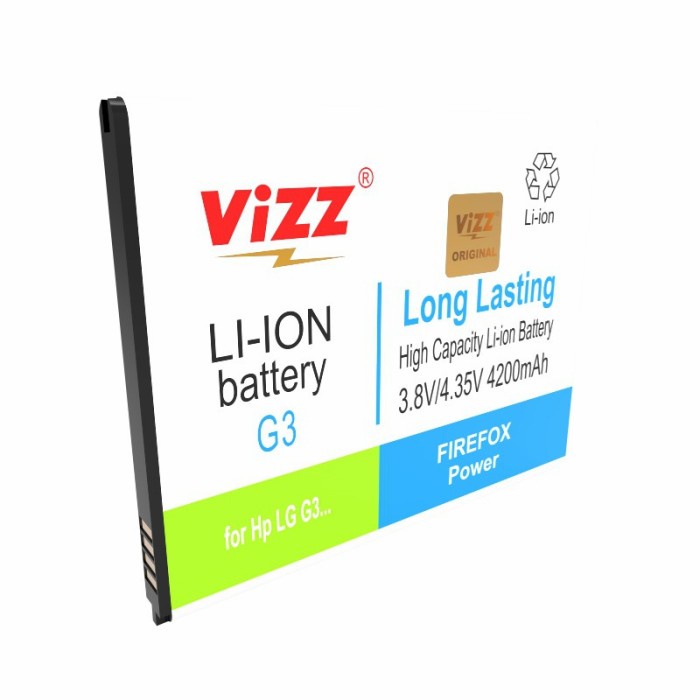 Baterai Vizz LG G3 Original