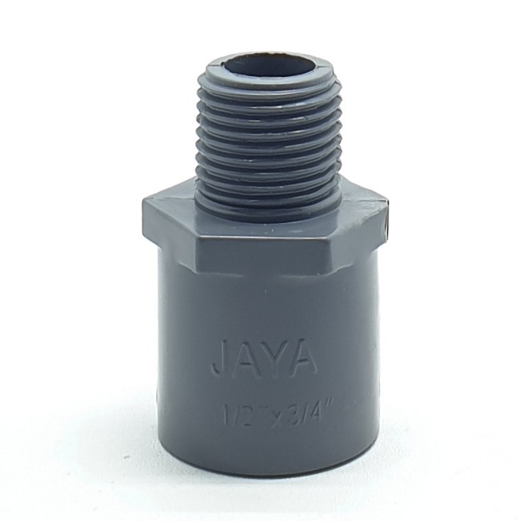 Jaya ORI Valve Socket 3/4&quot; TS PVC / Sock Drat Luar 3/4 Inch / Sok Drat Luar 3/4&quot;