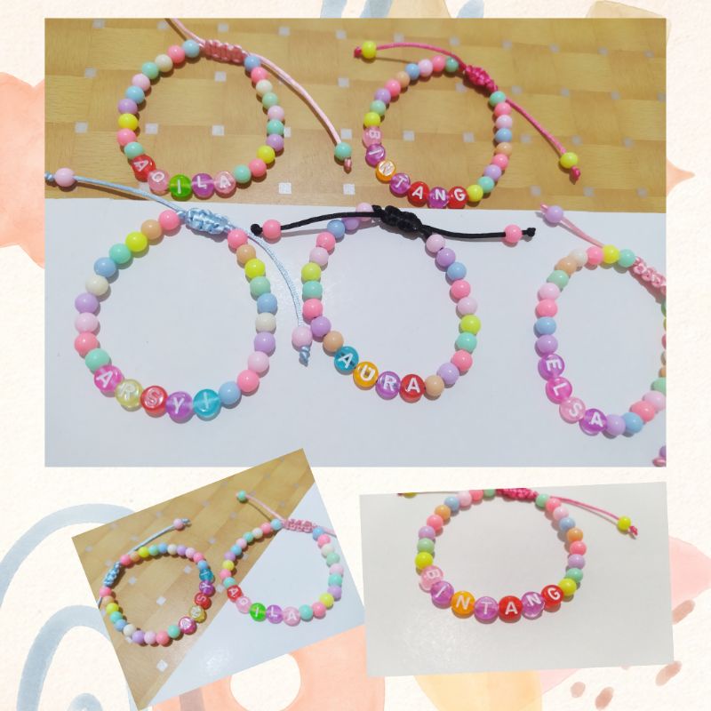 GELANG TALI ANAK CUSTOM NAMA