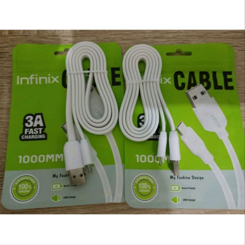 KABEL DATA / KABEL CAS TYPE C ATAU MICRO USB SUPPORT FAST CHARGING INFINIX ORIGINAL MURAH