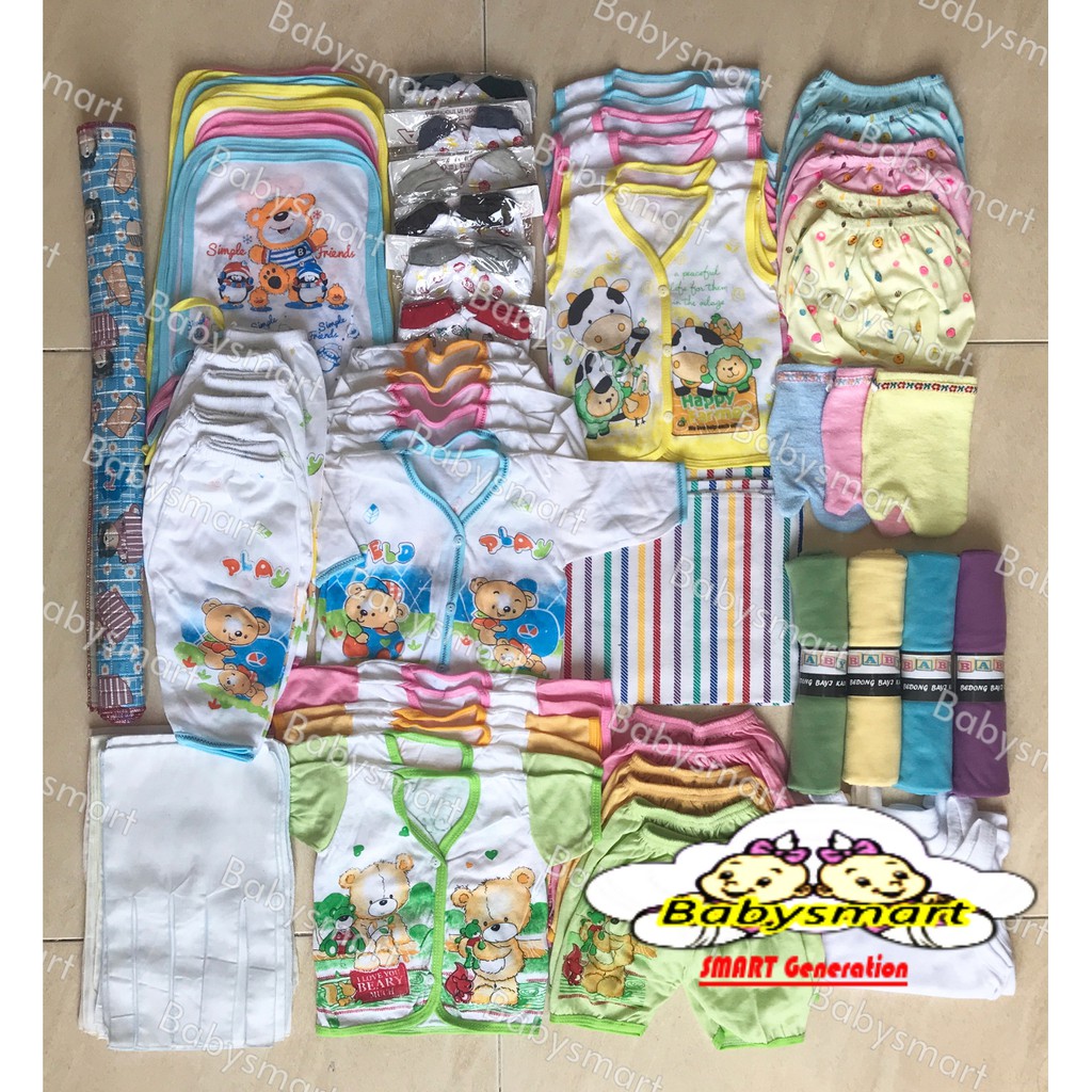 BABYSMART - Paket Hemat Perlengkapan Bayi Baru Lahir (New Born) Ekonomis PAKET MELODY 06