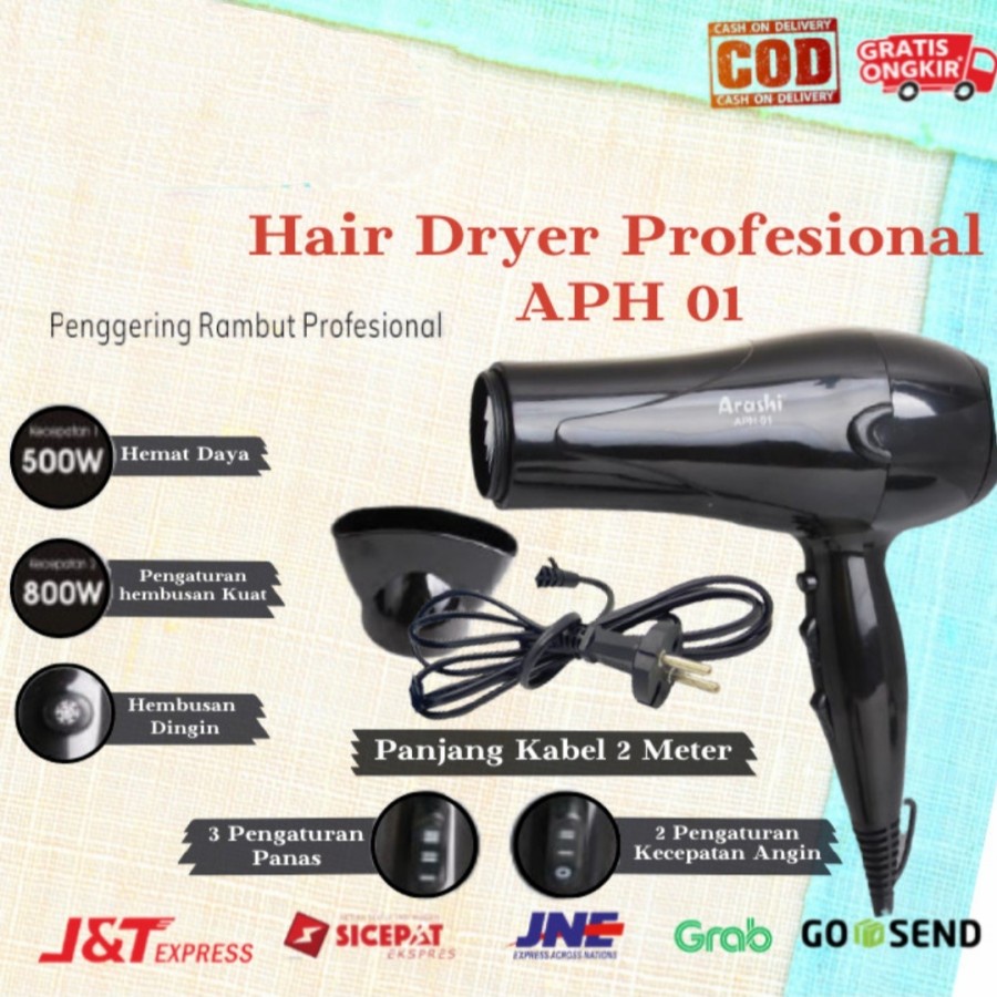 ARASHI APH 01 - Pengering Rambut / Hair Dryer Rambut