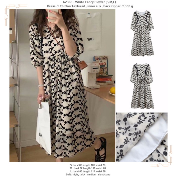 Maxi Dress Korea Dress Muslim Maxi Dress Jumbo GROSIR Dress Putih Dress Jumbo D7U8 Maxi Dress Polos 