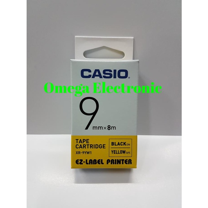 

EZ Label Printer XR-9YW1 9mm Black on Yellow Tape Label Casio