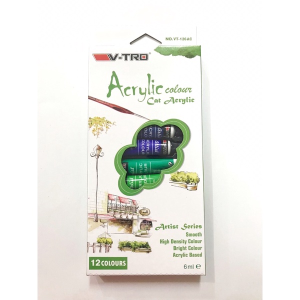 

Cat Acrylic V-Tro 12 warna