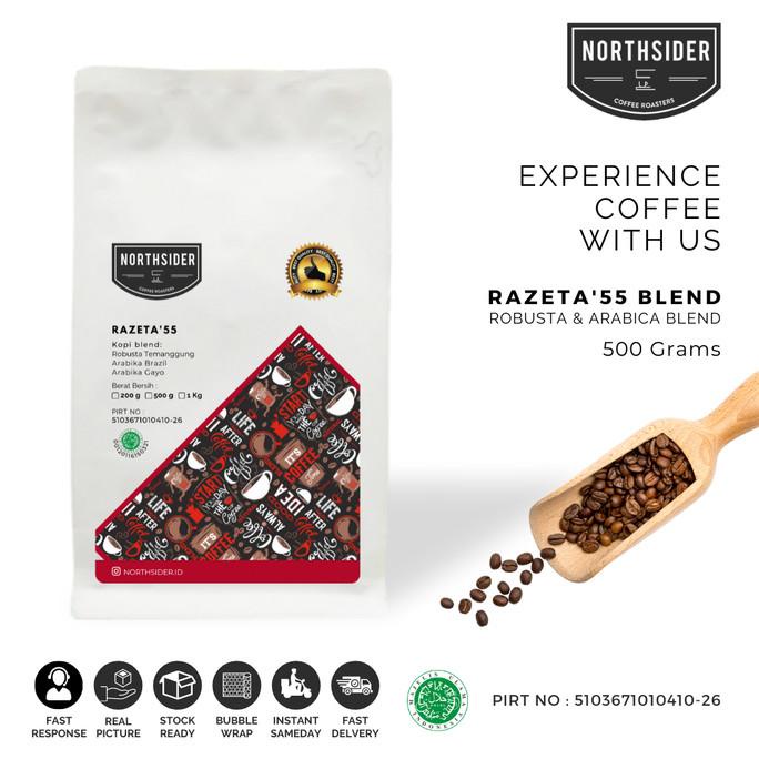 

[ COD ] BIJI KOPI SUSU RAZETA'55 BLEND - 500GR NORTHSIDER COFFEE LIMITED EDITION Kode 398