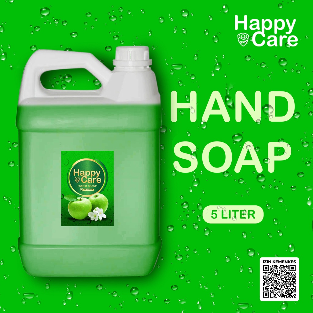 HAPPY CARE Sabun Cuci Tangan Anti Bacterial Refill 5L IZIN KEMENKES