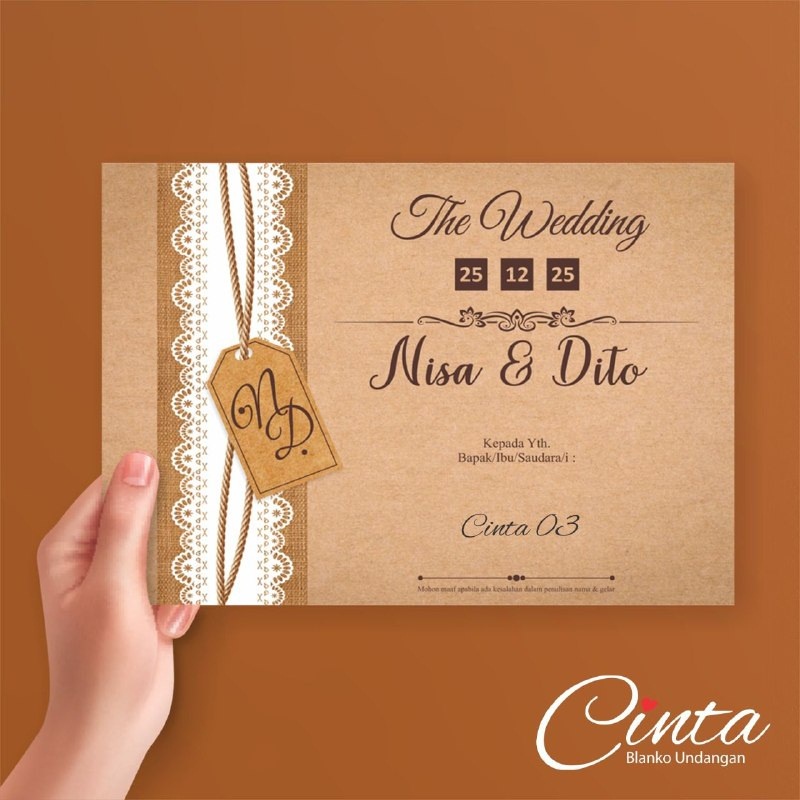 Blangko Undangan CINTA 03 Free File Setting