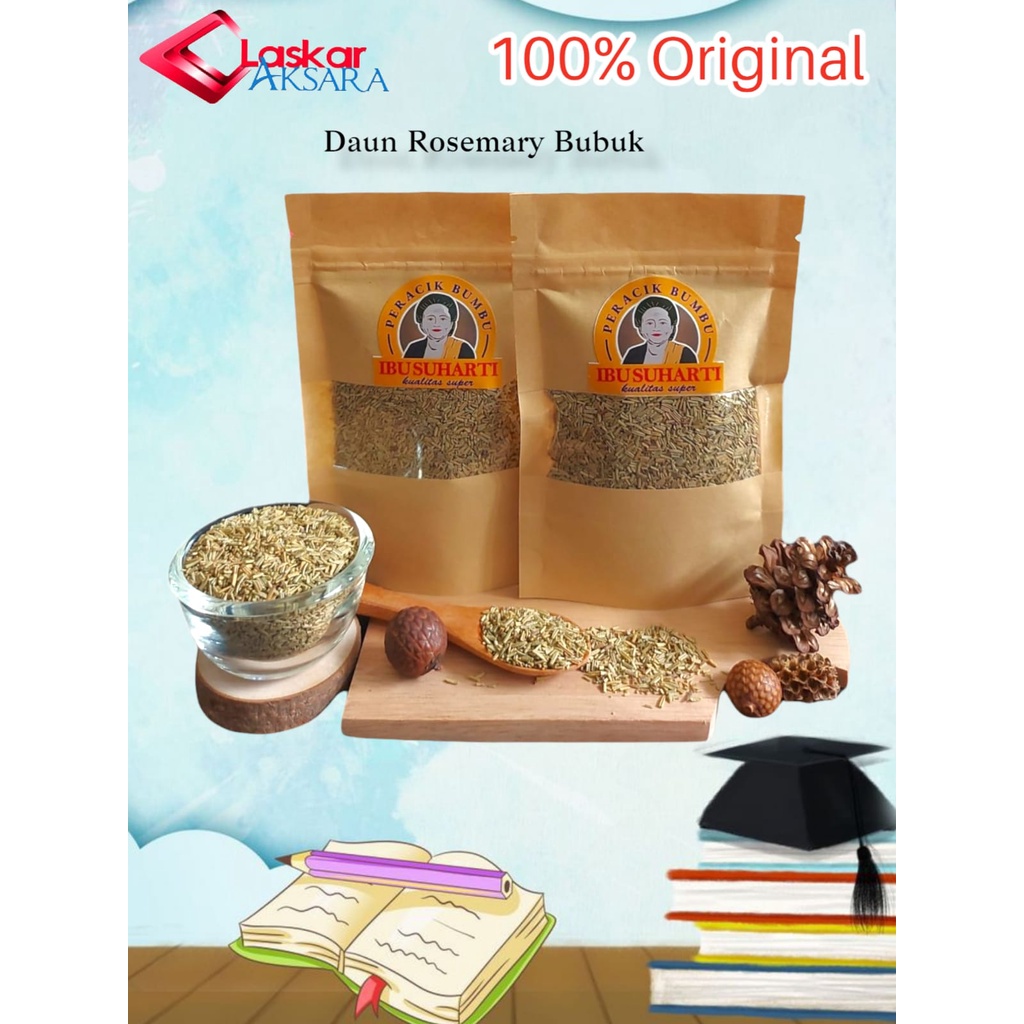 

Rempah Daun Rosemary Kering Bubuk / Bumbu Masakan - Ibu Suharti // Premium