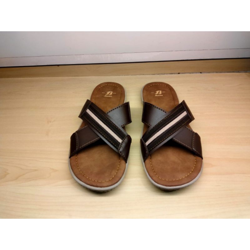 Bata Sandal Selop Pria Bata Original Coklat
