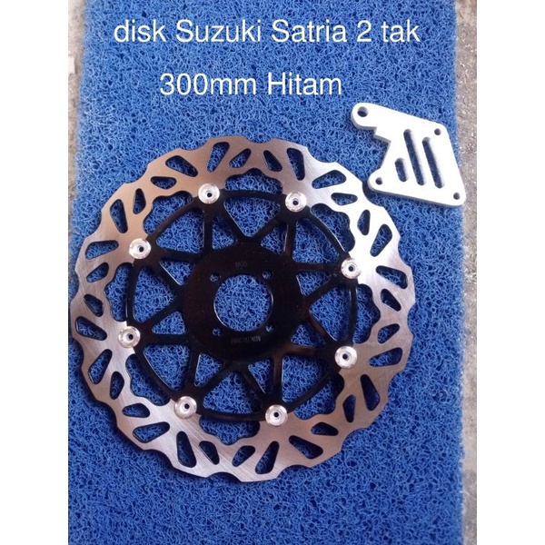 piringan cakram satria 2 tak 300mm hitam model TDR moto 1 disk satria hiu satria lumba 300 piringan 