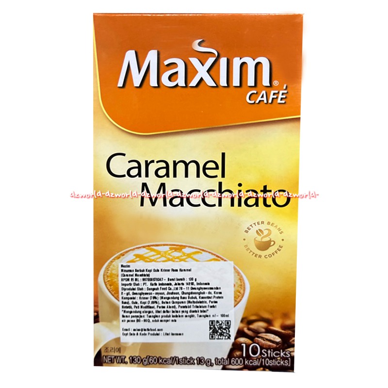 Maxim Cafe 10stick Cappuccino Vanilla Hazelnut Caramel Macchiato Kopi Kapucino Minuman Kopi Bubuk Instan Kopi Krimer Capucino Creamer Maxim Coffee Maksim