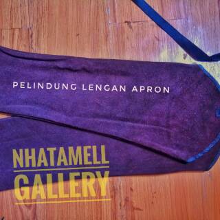 Pelindung dada lengan kulit safety welding / apok apron