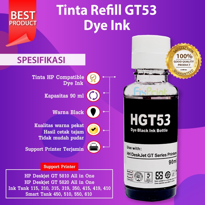 Tinta Refill HP 2135, 2132, 3635, 1112, 1115, 1515, 2060, 2050