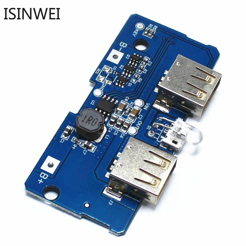 Modul Board Power Bank Dual Micro USB 3.7V to 5V 2A DIY 18650
