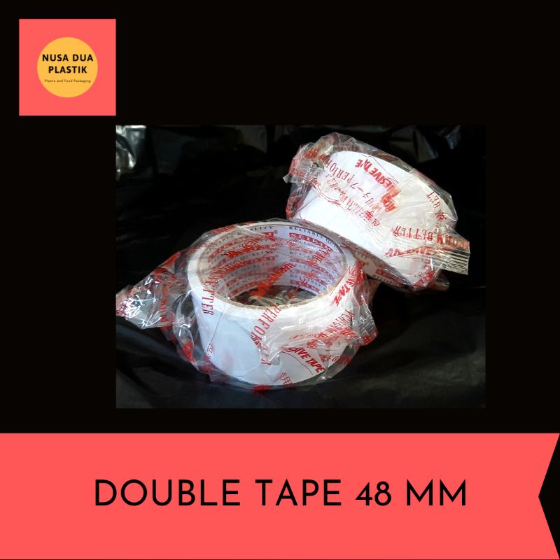 

Double Tape 48mm Isolasi Selotip Bolak Balik Besar