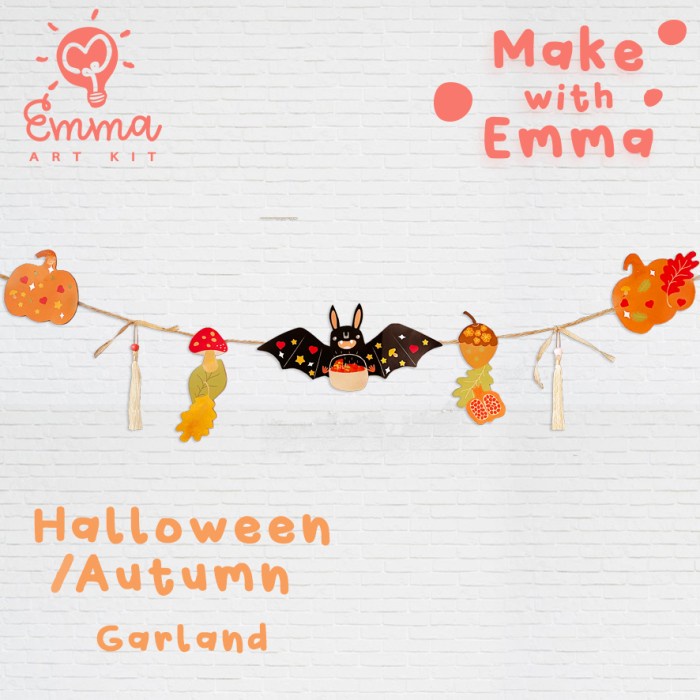 

Produk Terbaru Autumn / Halloween Garland Diy Wall Decoration By Emma Art Kit