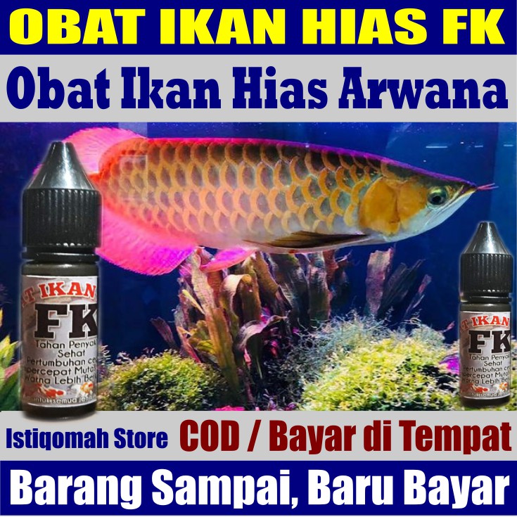 Obat Ikan Hias Arwana Sehat, Kuat, Tahan Penyakit Bisa untuk Semua Jenis Ikan Hias - Produk Abah FK