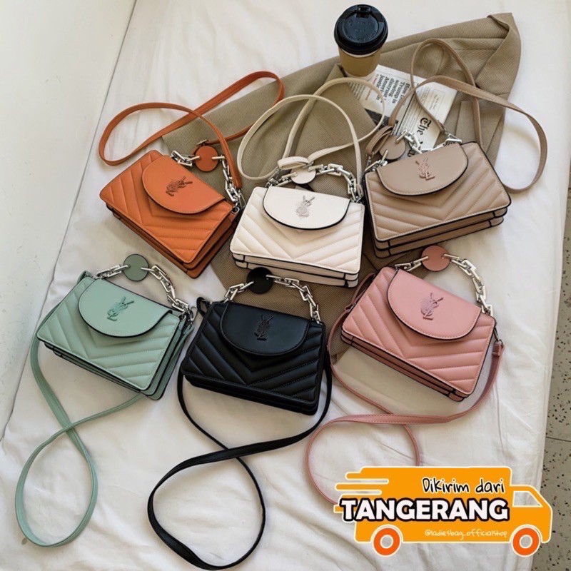 ✨⭐️ HOT SALE✨⭐️ TAS HANDBAG SELEMPANG WANITA CEWEK SLINGBAG BAG FASHION IMPORT KONDANGAN LB - 130