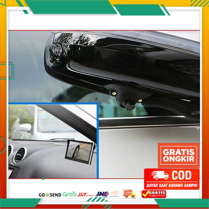 Kamera Parkir Mundur Mobil Blindspot with LED Light Yoelbaer - GB-T-15412 - Black