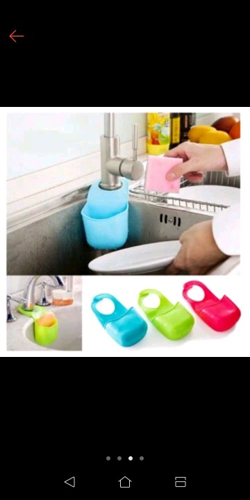 Karet Dapur Tempat Sabun & Spon Cuci Piring Silikon - Wastafel Hanger