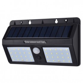 Lampu Solar Sensor Gerak Outdoor Weatherproof 40 LED - L40 - Black