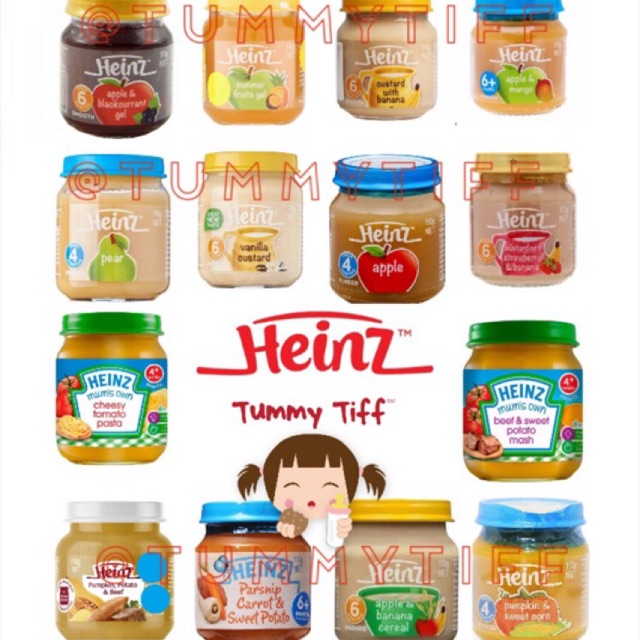 Heinz Jar australi 4mo / Heinz jar 6mo / Heinz jar 8mo wakodo baby pigeon baby food yummy bites meal