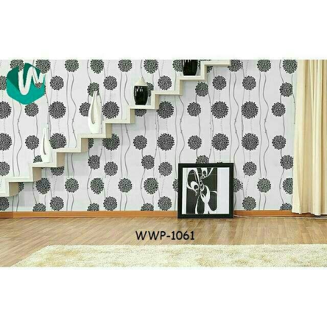 WALLPAPER STICKER | MOTIF DANDELION BLACK