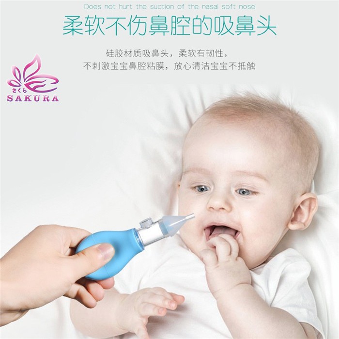 Vakum Ingus Alat Pembersih Hidung untk Bayi Baru Lahir Nasal Aspirator- sosoyo