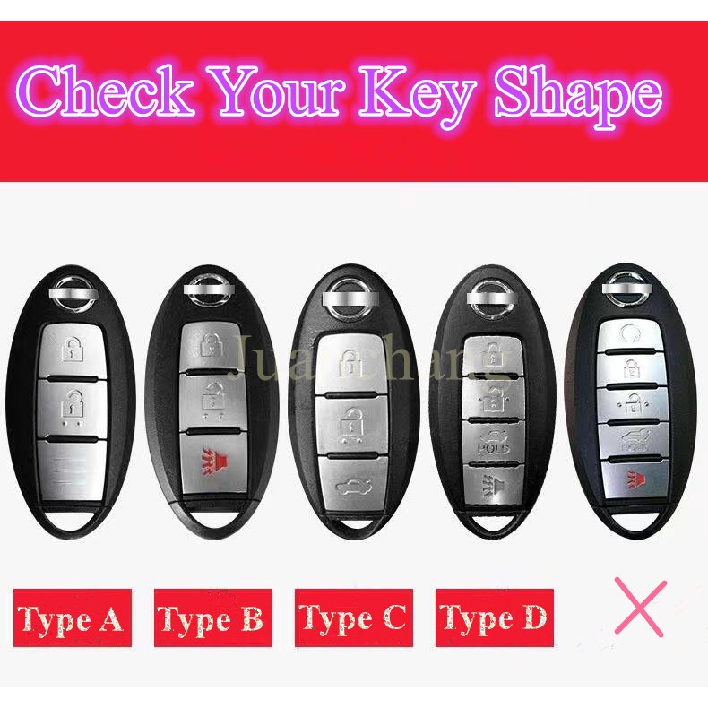 Casing Kunci Remote Mobil Bahan ABS Untuk Nissan Qashqai j10 J11 X-Trail t31 t32 Kicks Murano Altima Tiida Juke Note