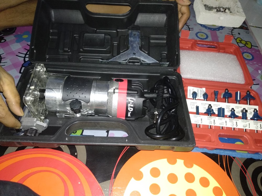 Jld Tool Mesin Profil Kayu Trimmer Router Mt370