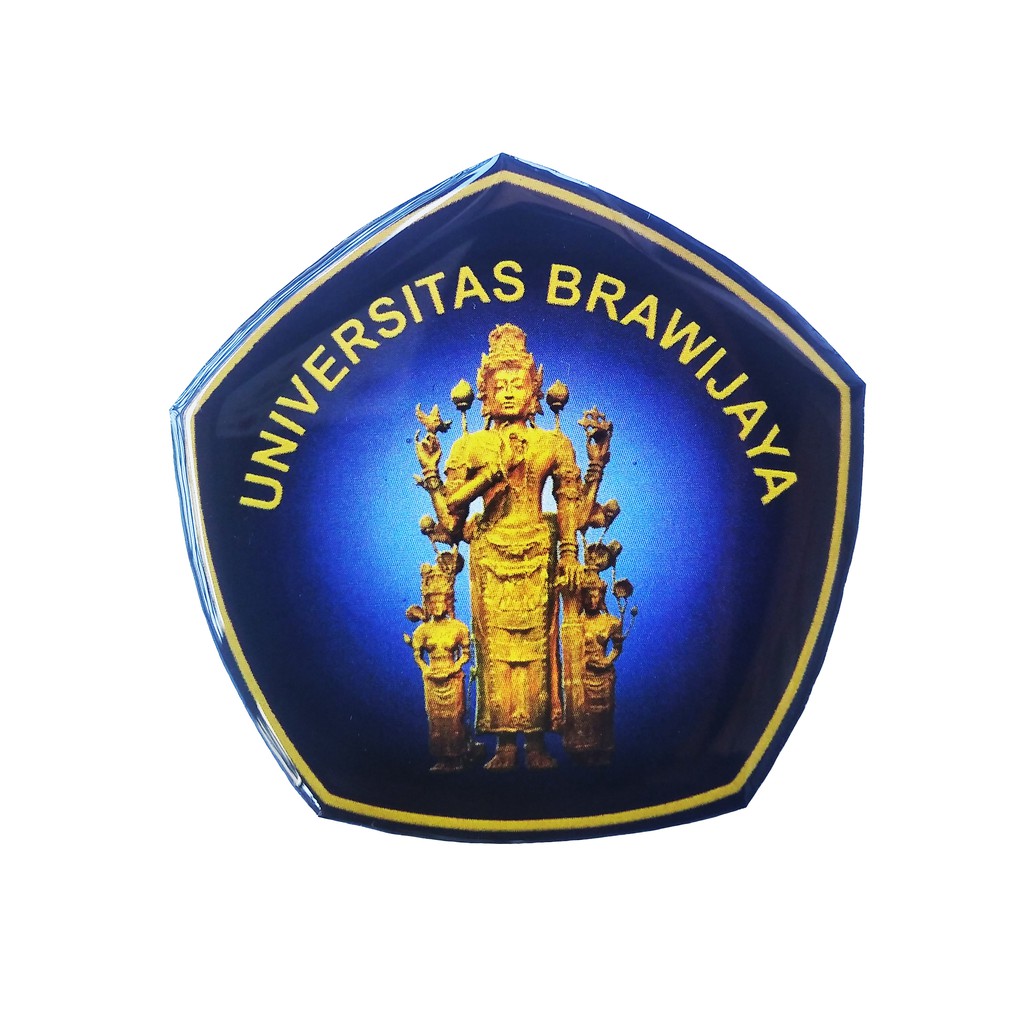 Stiker Timbul Model Logo Universitas Brawijaya Malang UB Limited Edtion
