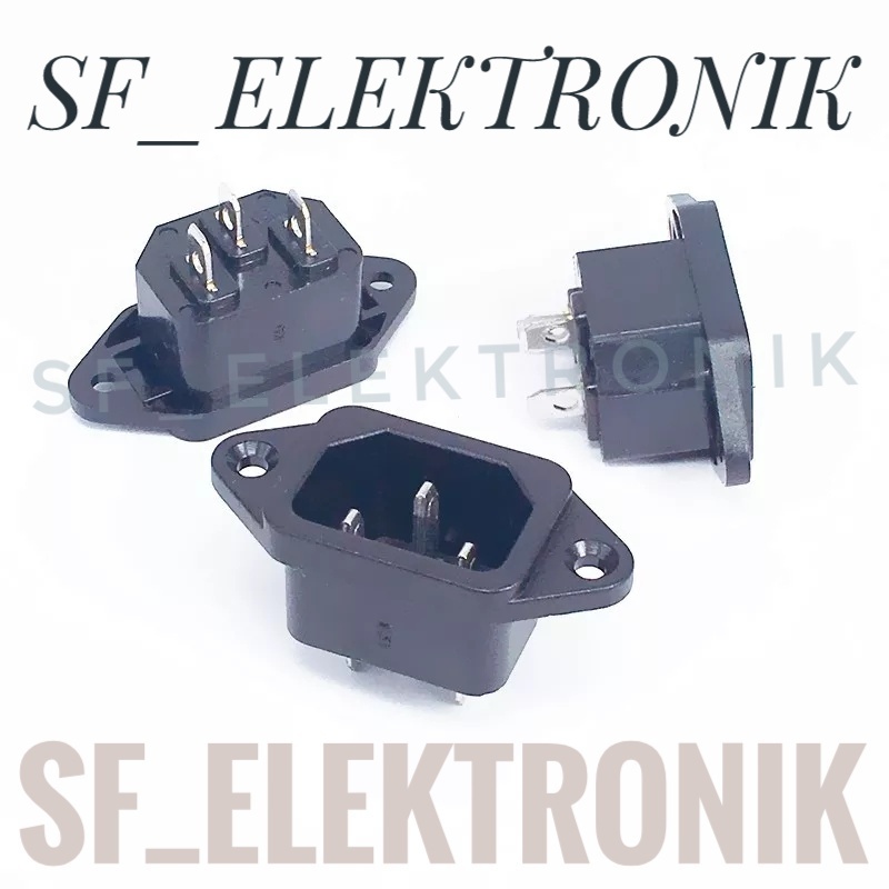 Soket Socket AC In Power 3pin Komputer