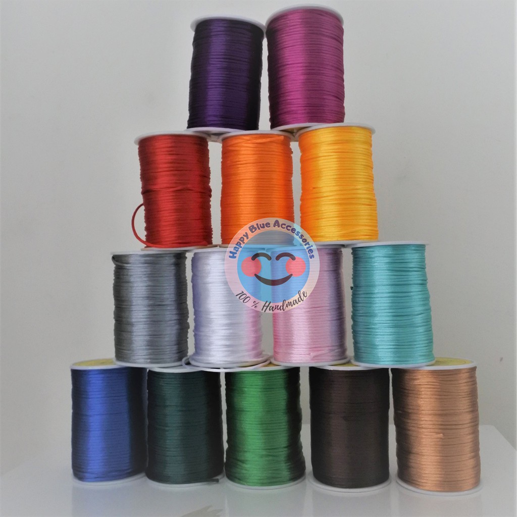 Tali Satin Cina / Benang Satin Cina Ukuran 2mm panjang 10 Meter