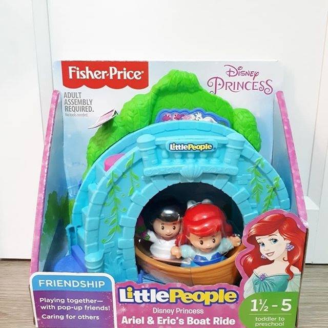Fisher Price Little People Disney Princess Ariel n Eric Boat Ride
