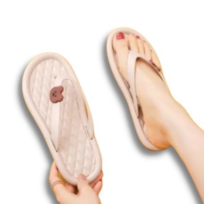 Sandal Wanita Dewasa Motif Cemen BRUANG Terbaru Flip-Flop