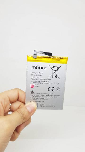 Baterai Infinix Hot S Pro Batre Infinix BL-30QX BL30QX Baterai Infinix X521 ORIGINAL 99% 5800mAh