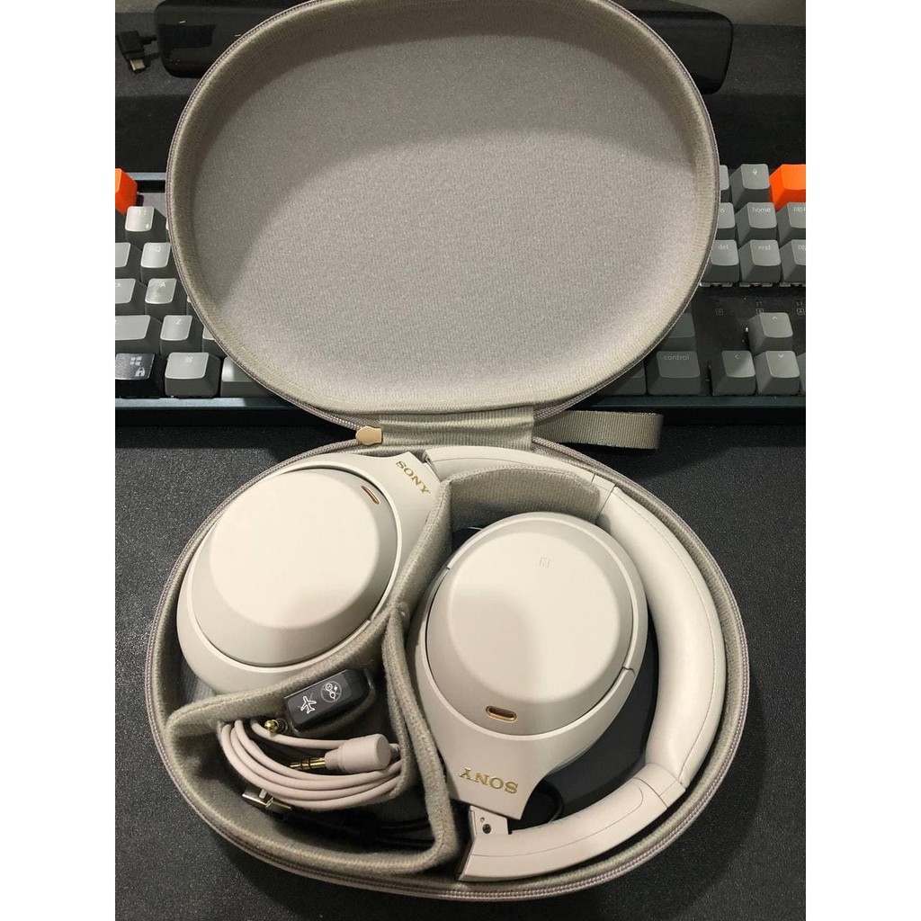 Sony WH-1000XM4 Wireless Headset ANC MULUS Silver FREE Stand Original