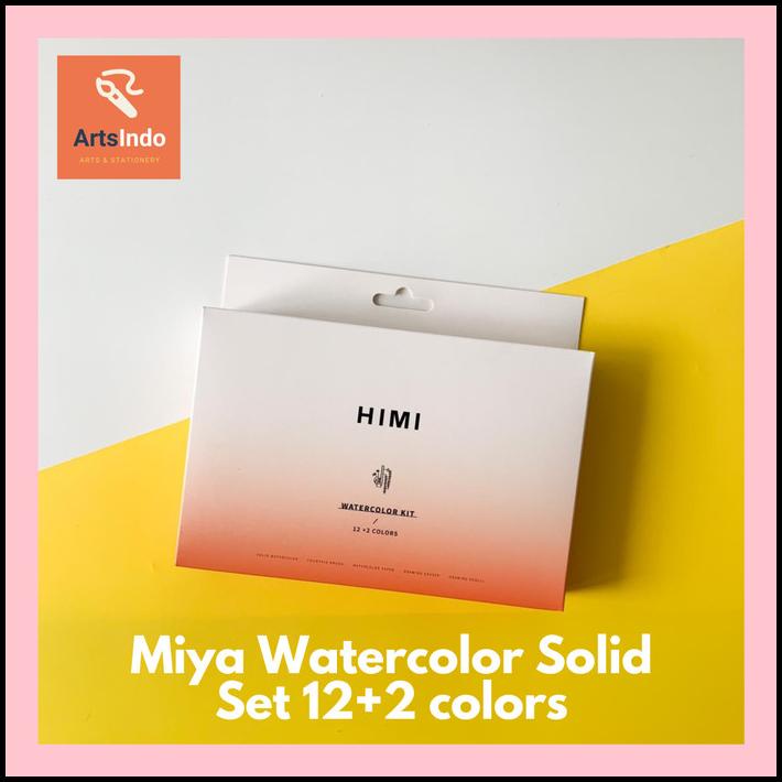 

Miya Watercolor Solid Set 12+2 Colors