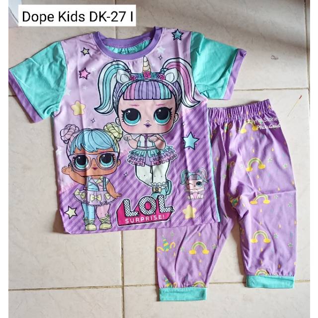 AS Setelan Pajamas Baju Tidur Dope Kids DK 27 Import