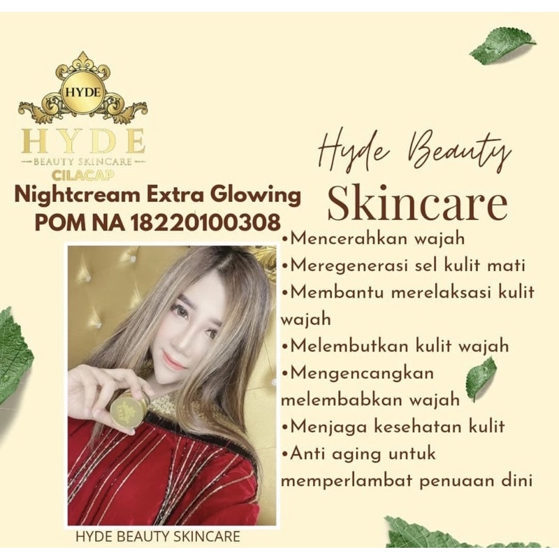 Cream Malam Glowing Hyde Beauty Skincare