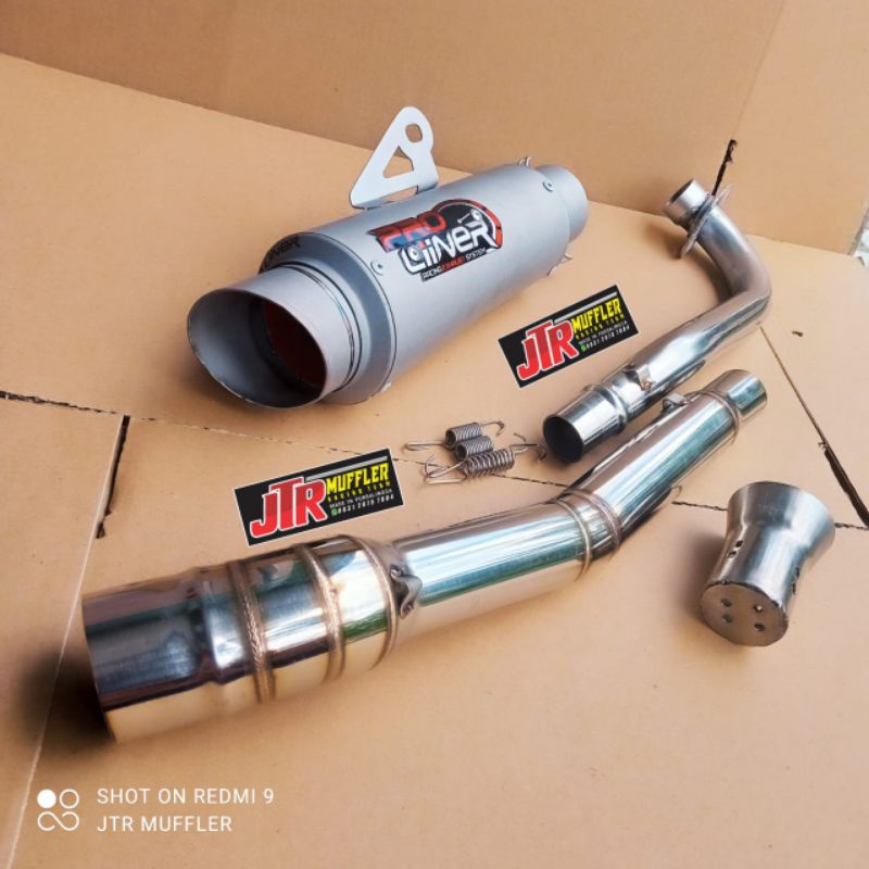 Knalpot racing PROLINER TR-1 R Supra x 125 Revo absolute fi x revo Fit Kharisma Blade 110 125